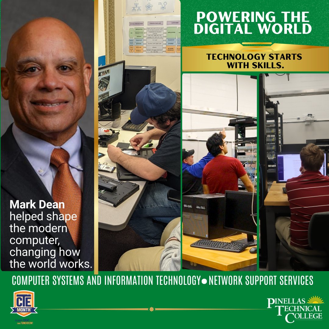 Computer Systems &amp; Information Technology and Network Support Services programs at PTC prepare students to support, service and innovate today’s digital systems.  
Technology needs trained professionals.

#PTCProud
#OpportunityStartsHere
#CTEMonth
#CareerTechEd