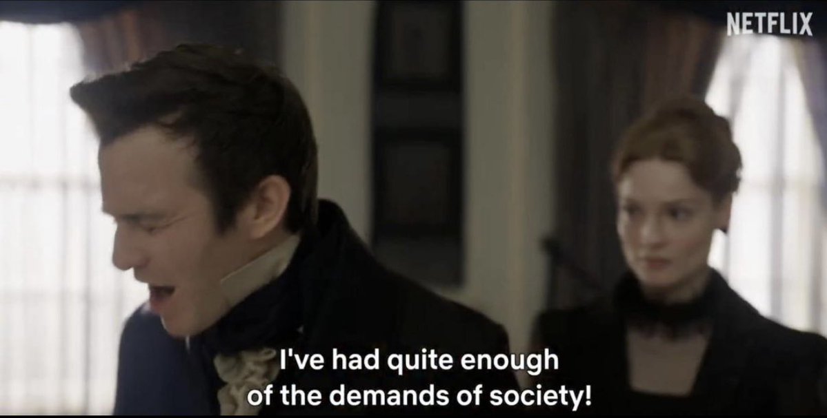 You know what my problem is with Benedict this season? That for three seasons they’ve shown us a man who doesn’t gaf about society and NOW (because it’s convenient for the plot) he CHOOSES to let society dictate who he is. The inconsistency in the writing is just.. awful