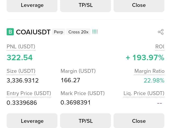 CryptoBull_360's tweet image. 📈✨ #COAI #CLO #WOTAMALAILIAO trade feedbacks from our VIP members📈📈
