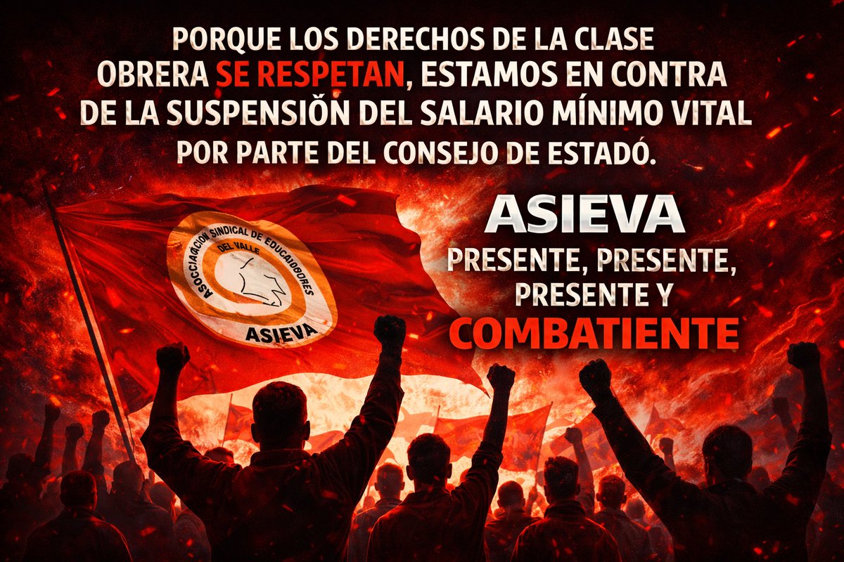 ASOCIACIÓN SINDICAL EDUCADORES DEL VALLE-ASIEVA tweet media