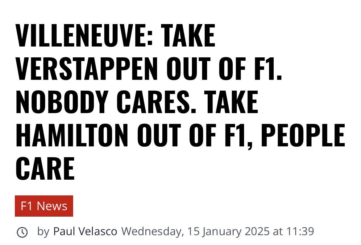 “Take Verstappen out of F1, nobody cares. Take Hamilton out of F1, people care” cousin
