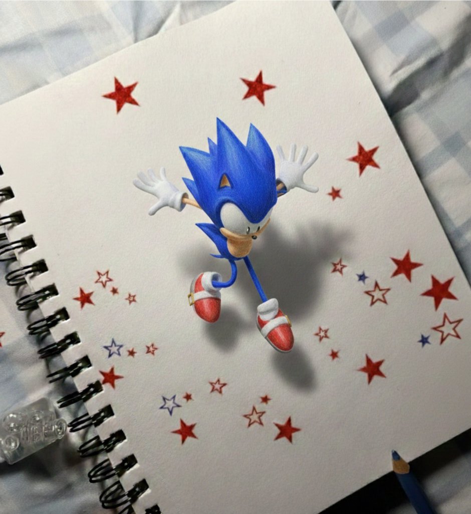NOZICS_1's tweet photo. Sonic get tf out of my drawing

#SonicTheHedgehog f*ck #AI #drawing #3DArt https://t.co/EFkAAUbeoD