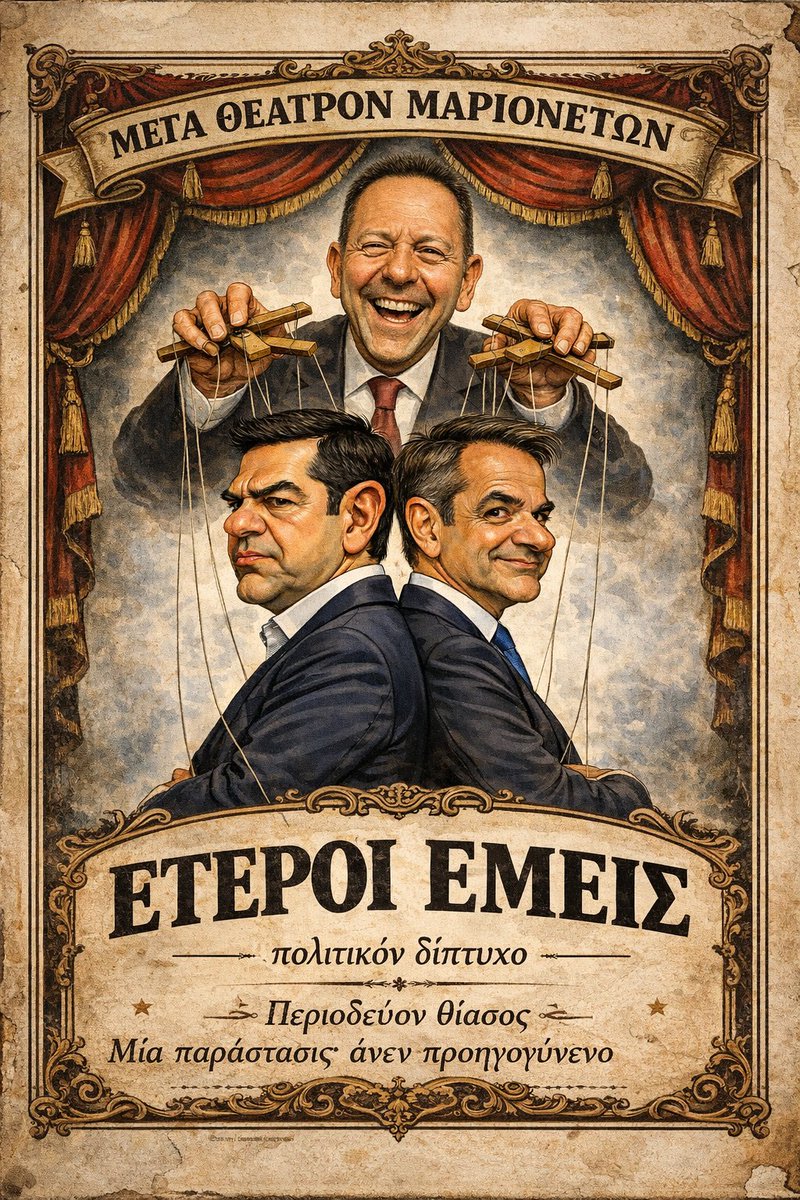 Παρακολουθούμε, μωροί και αποχαυνωμένοι, μια  σικέ παράσταση αντιπαλότητας από υπηρέτες της ίδιας πολιτικής.