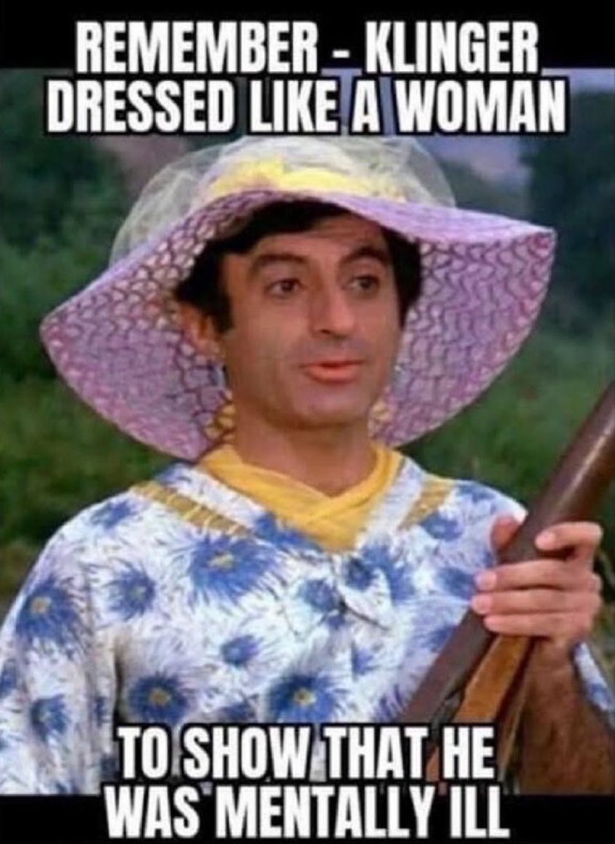 <a href="/NotKennyRogers/">NotKennyRogers</a> I miss the old days when a man dressing as a woman was a noble attempt to get out of a war and not to read about sexuality and gender affirming fake vagina surgeries to kindergarteners