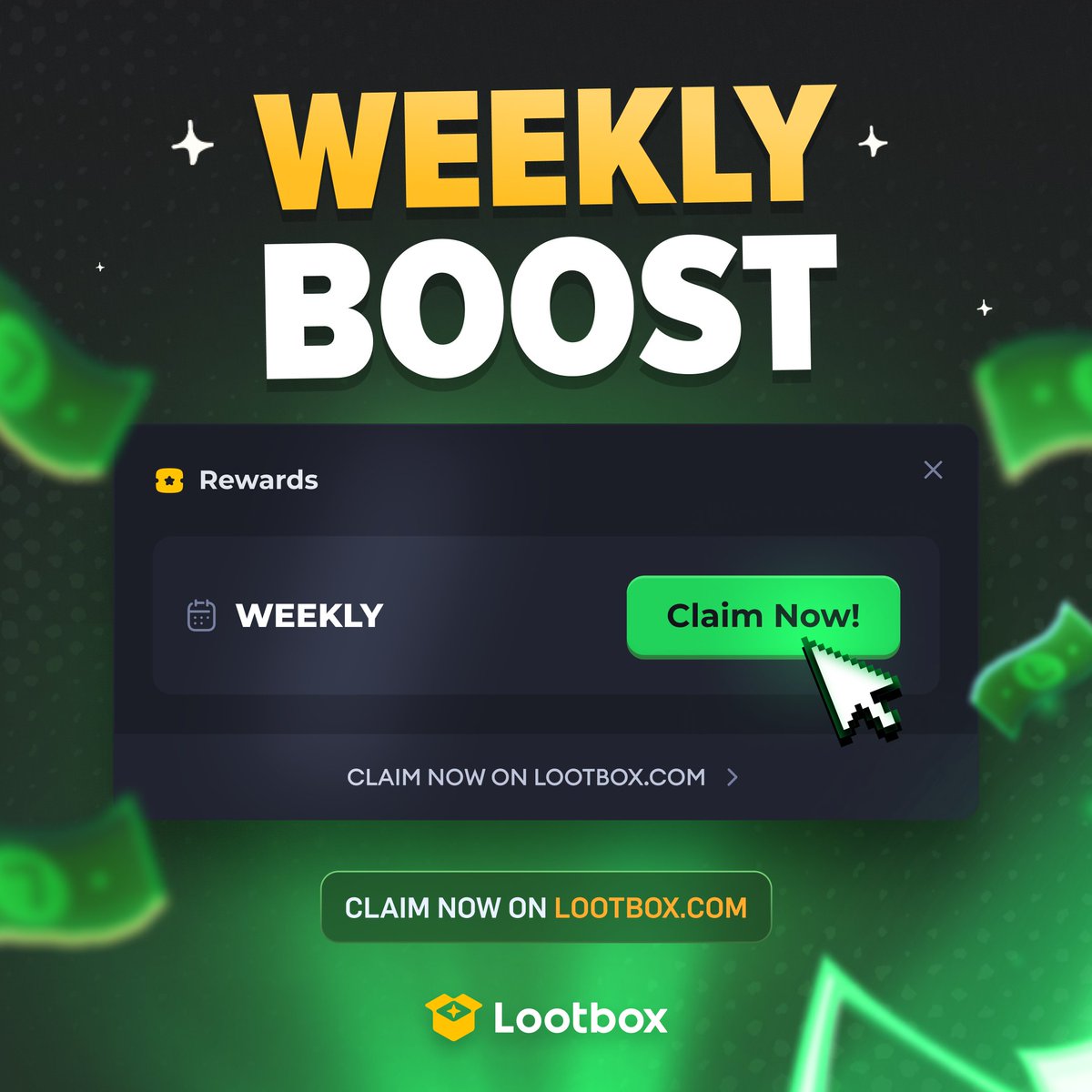 The Weekly Boost is LIVE! 💸

Show us what you pulled and we’ll reward one of you 😉

💛 + 🔁
