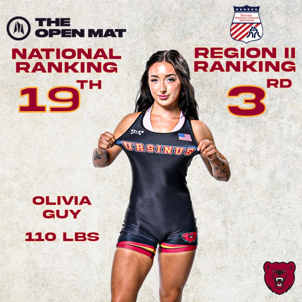 UCWomensWrestle's tweet photo. The latest rankings are out as we head into the postseason! We have 6 Bears ranked top 6 regionally by the @nwcawrestling and 4 ranked nationally in the top 20 by @theopenmat, as well as 23rd in the nation as a dual team and 4th in the region! #UCBuilt #ControlCenter https://t.co/cb2RY2gcGq