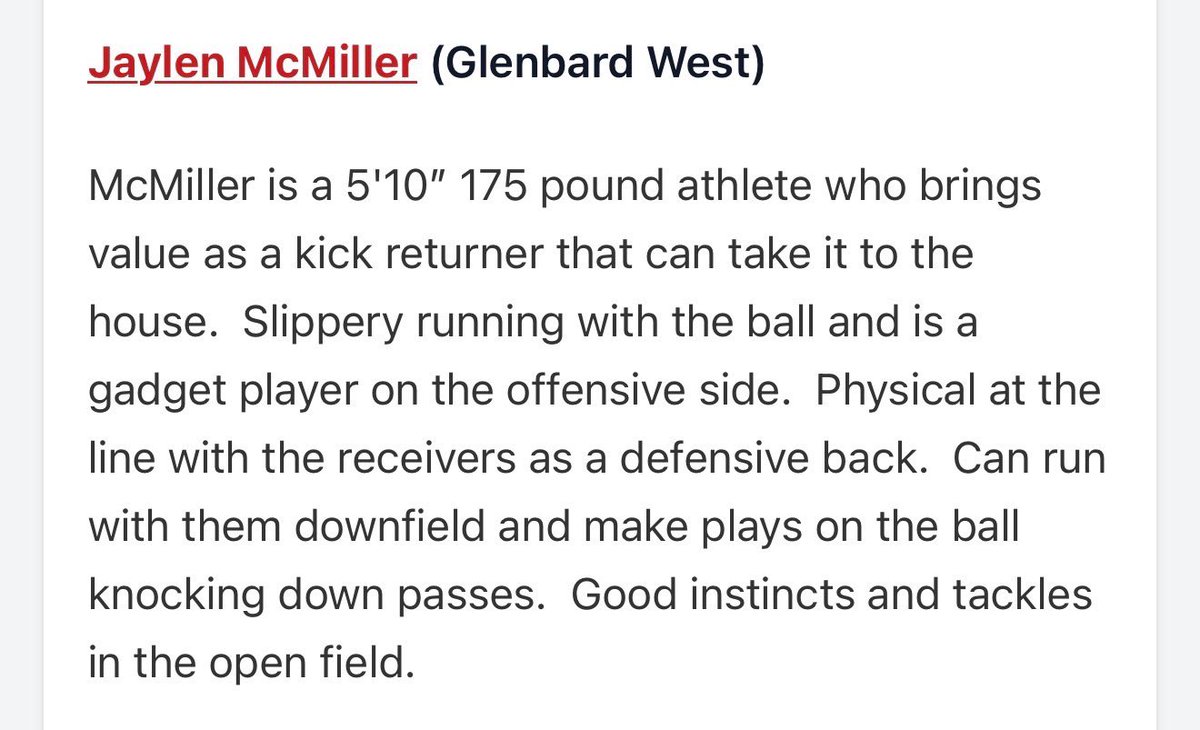 JayMcmiller13's tweet photo. Thanks for the write up! @scottybscout @PrepRedzoneIL @jakelemming https://t.co/bHc6zJsFoB