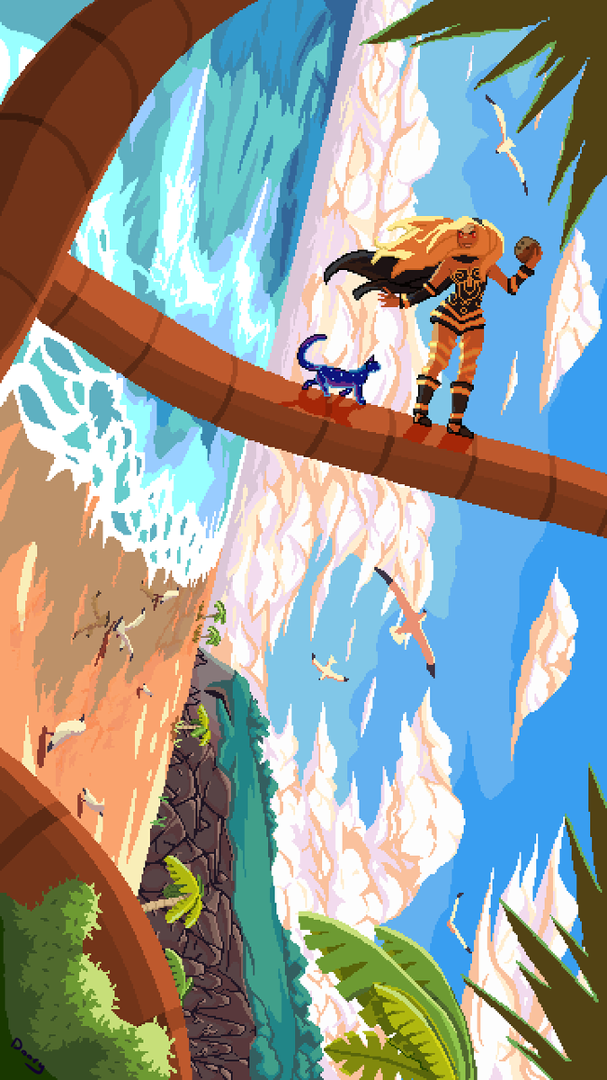 Kat from Gravity Rush

environment and background got hands but it was still fun to learn!

#gravityrush #gravitydaze #fanart #pixelart