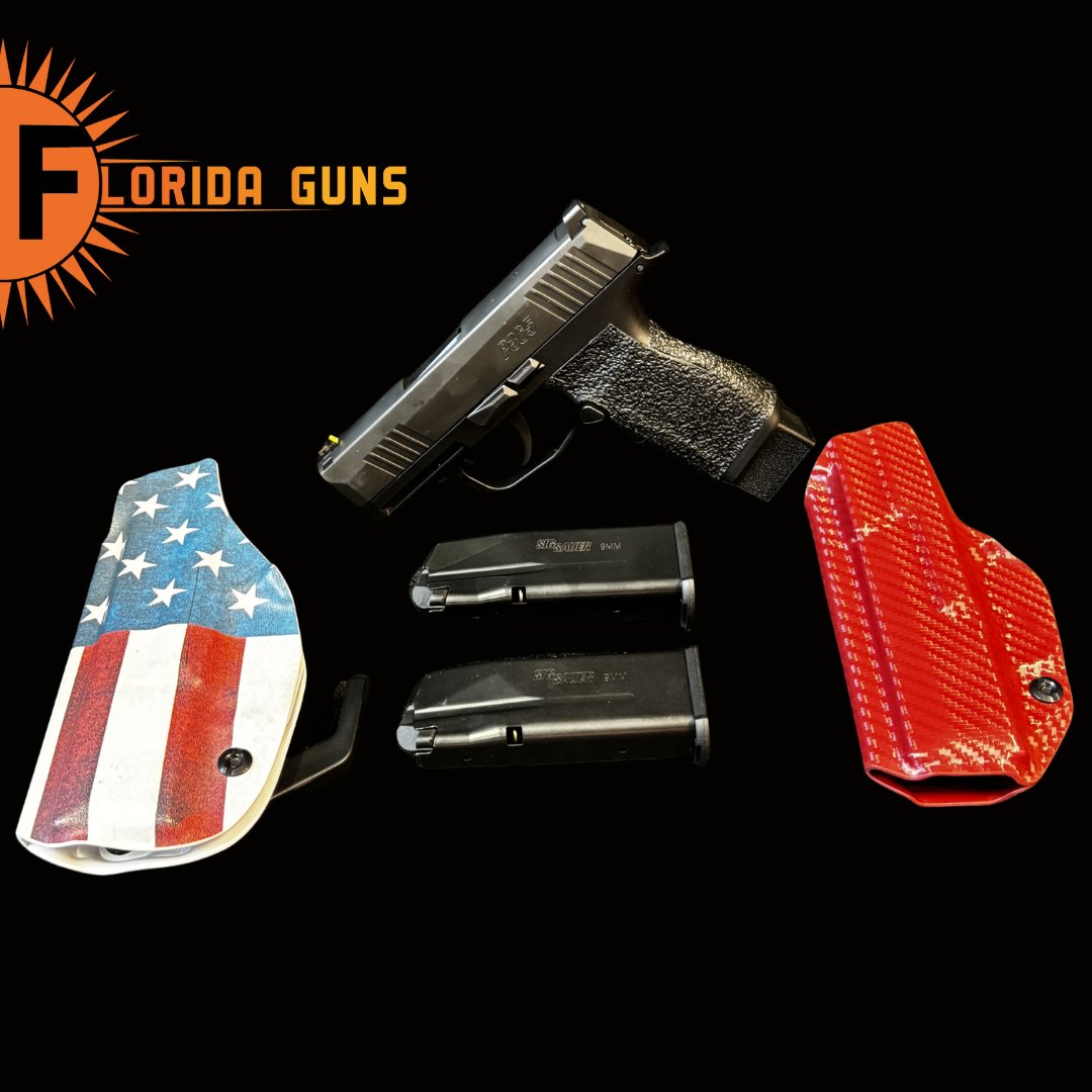 FloridaGunsFL's tweet image. Sig Sauer P365 — The Micro‑Compact That Redefined Everyday Carry.   High‑capacity, ultra‑concealable, and built with the performance Sig is known for. Smooth trigger, clean lines, and reliability you can trust day after day.
#SigSauer #P365 #EverydayCarry #MicroCompact #9mm