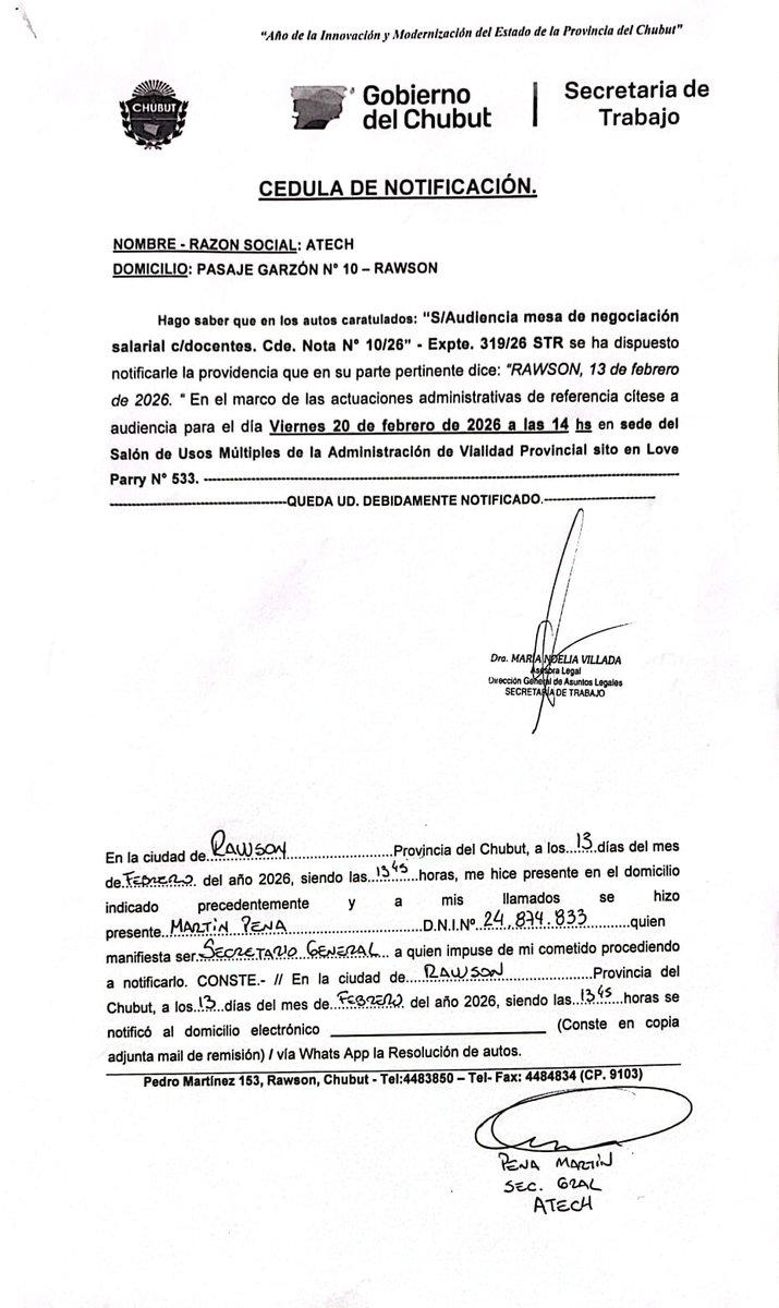 ATECh Chubut tweet media