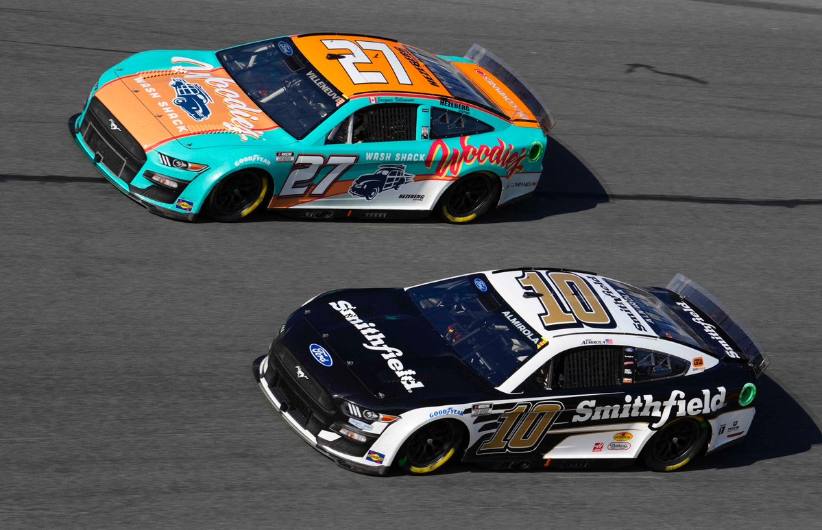 The #NASCAR Cup Car which Jacques Villeneuve drove to a P22 finish at the #Daytona500 is up for sale.

A bargain at $295,000!

The car was also driven by Loris Hezemans and Daniil Kvyat during the 2022 season.

racecarsdirect.com/Advert/Details…