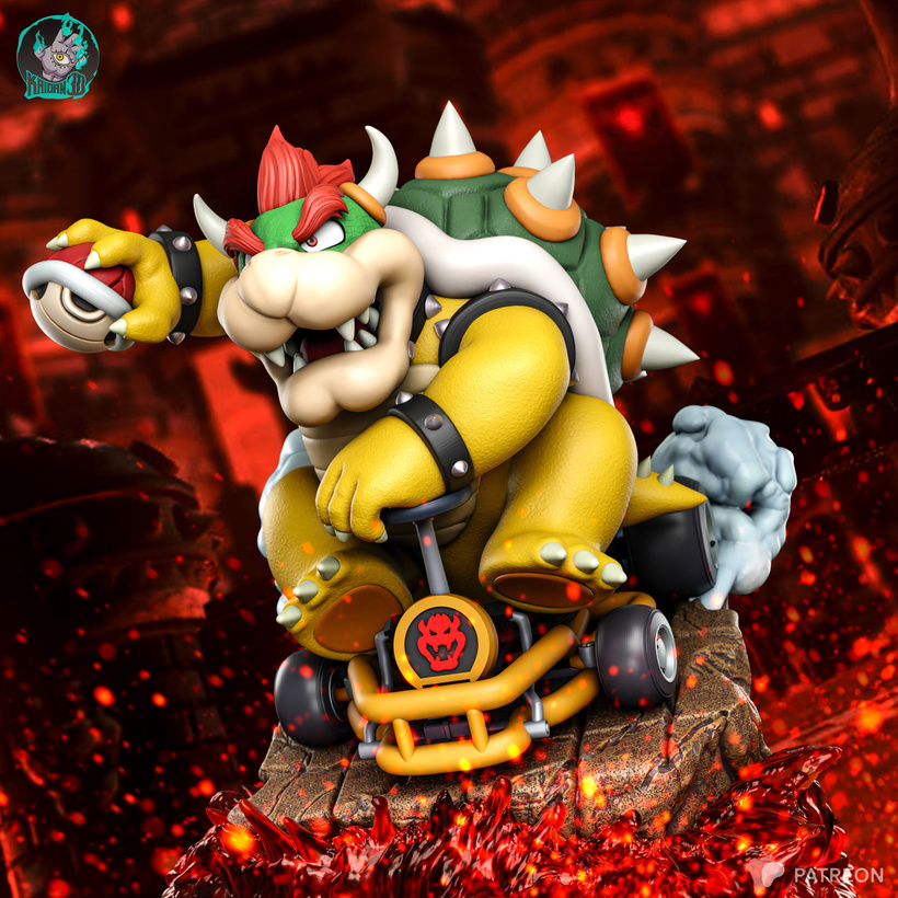 Bowser fan art created for Patron-Kaidan
Art Director: Kaidan
Renders: Kaidan
Sculptor: Jonatan Bar
#mariocars #mariobros #Nintendo #bowser #ZBrush