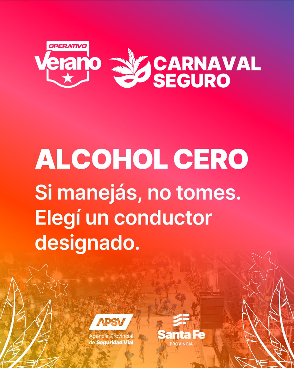 #CarnavalSeguro
🎭 🚗 En este feriado de carnaval, prestá atención a estas recomendaciones, conducí con responsabilidad y cuidá a quienes te acompañan.
