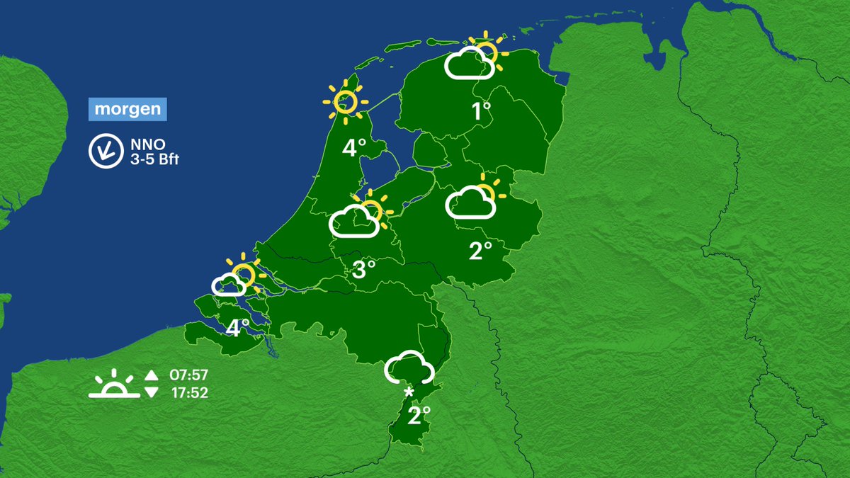 BuienRadarNL's tweet image. Goedenavond!

Ga jij dit weekend carnavallen? Kleed je dan warm aan!
Morgen vanuit het westen zon, maar zondag volgt sneeuw!

Check hier alle details: buienradar.nl/nederland/weer…

#carnaval #kou #sneeuw #weekend