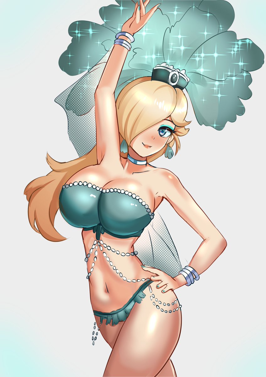 ZipperQR's tweet image. Dancer Rosalina based off of that one panel from the Nintendo Dream Magazine