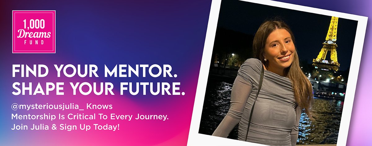 ✨ Mentorship doesn’t have to follow a “traditional” path and neither do dreams.

That's why we’re especially proud to partner with mysteriousjulia_! Through our first-ever #MentorRaiser, we’re spreading visibility around the need for guidance -- especially for students and