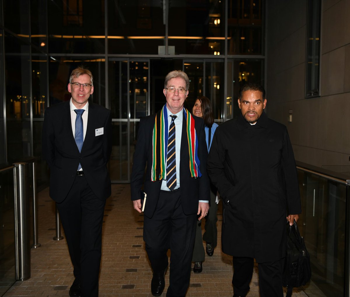 DIRCO_ZA's tweet photo. Deputy Minister of International Relations and Cooperation, Mr Alvin Botes, met with representatives of the German International Chamber of Commerce and the Afrika-Verein der deutschen Wirtschaft in Berlin, Germany.
📍 11 February 2026
#SAGermany🇿🇦🇩🇪
#MultilateralRelations https://t.co/ig1BnJyOlK