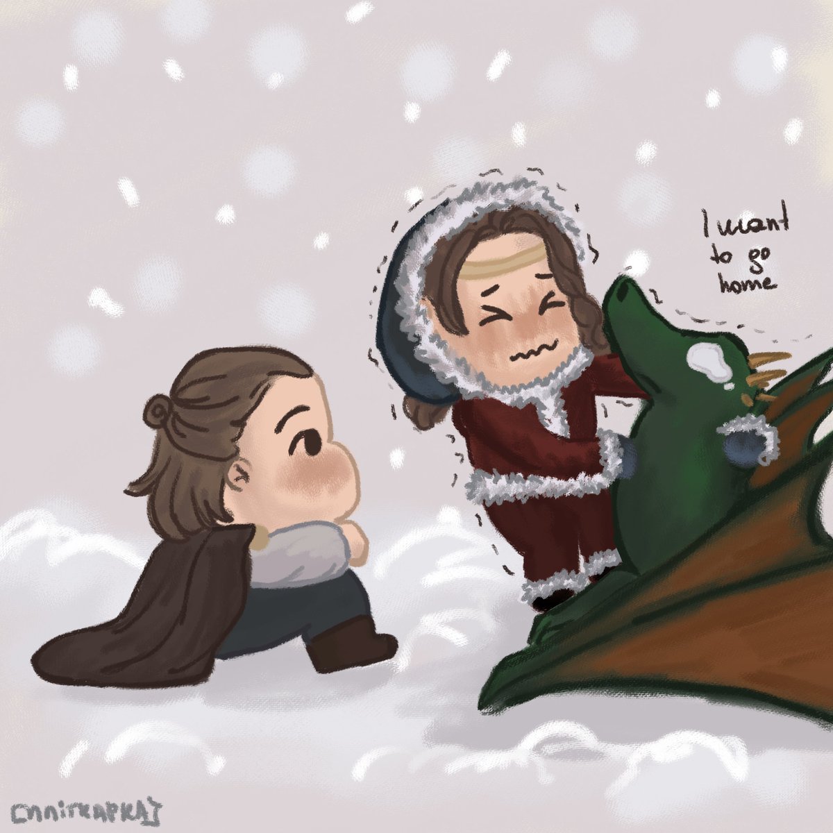 o_gossip_girl_o's tweet image. #JacaerysWeek2026 day 6 favs moments 

Jace Velaryon in the North 
#jacaerysvelaryon #creganstark