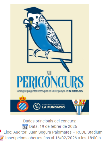 La Fundació Privada del RCD Espanyol i la Gran Penya Espanyolista Manigua uneixen esforços per fer possible que el Periconurs, l’únic concurs de la història del nostre club torni a celebrar-se.
