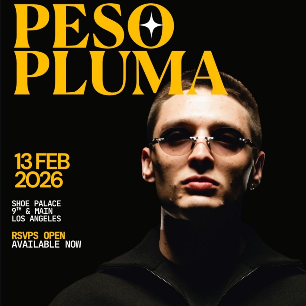 Peso Pluma marcará el inicio de su colaboración con adidas con una presentación especial durante la activación del Willy Chavarria x adidas All-Star Weekend en Los Ángeles, un evento presentado por Shoe Palace.