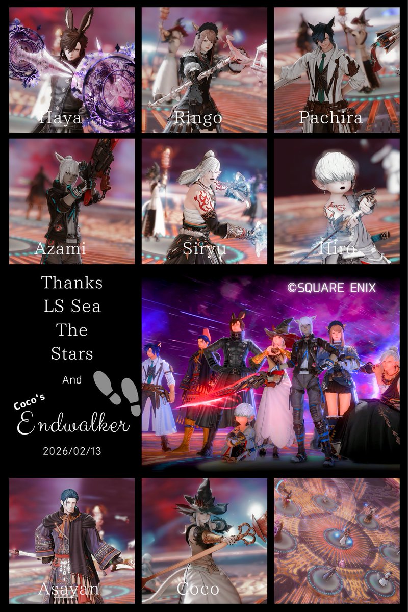 Cocon_nouveau's tweet photo. ✯*・☪:.。
最高のフィナーレをありがとう!
#NuageFF14 #LStheSTARS
#FF14
ₚₕₒₜₒ📸thx Azami & Ringo https://t.co/PVhbAsNLTd