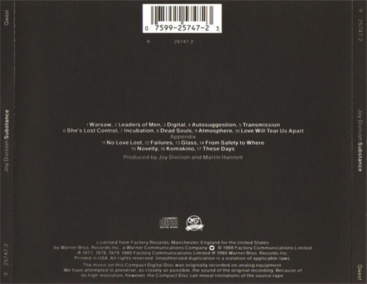 英国ポストパンクロック 「JOY DIVISION」 1977-1980ベストアルバムCD