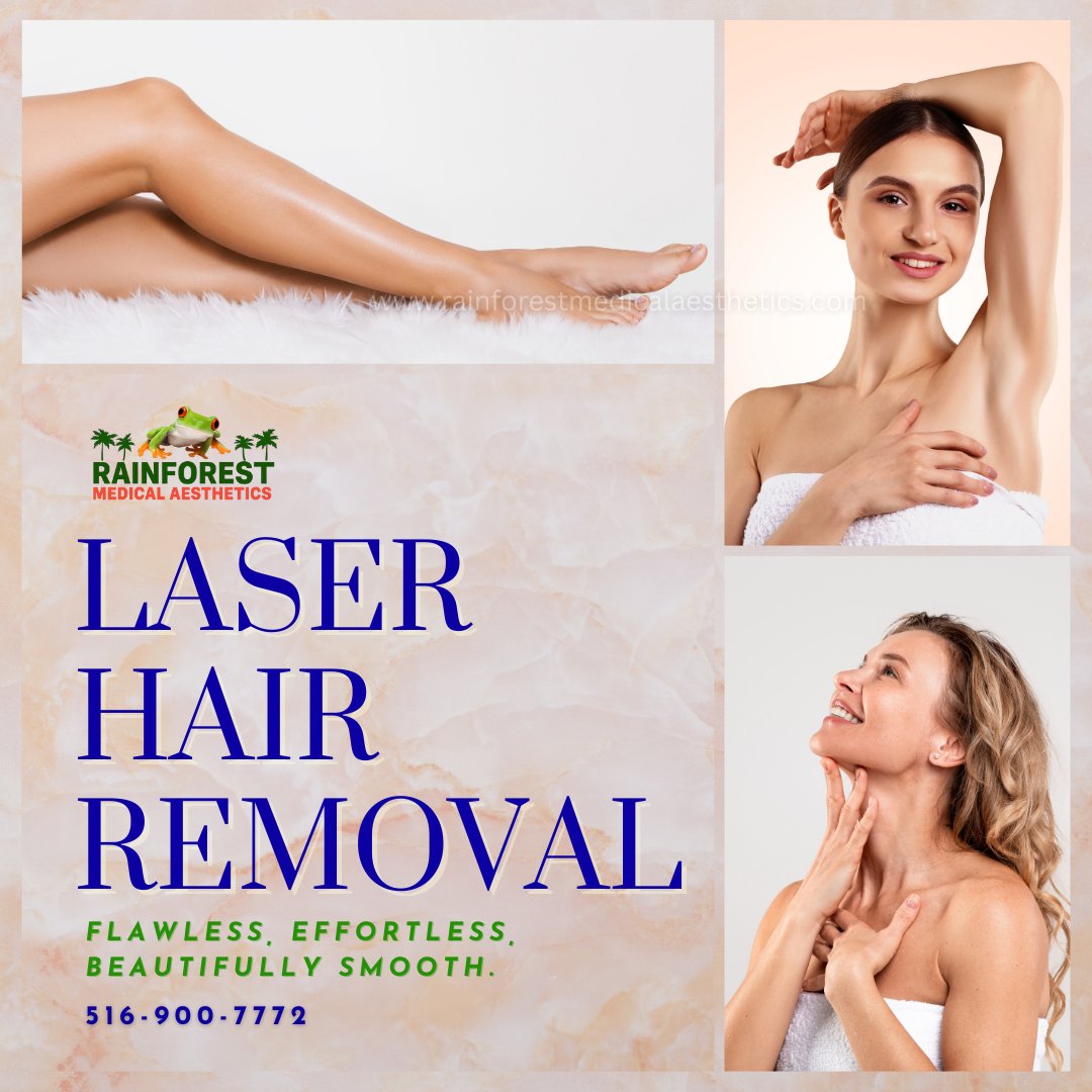 rainforestmed's tweet image. Imagine never worrying about razor bumps again.💕

With Laser Hair Removal, enjoy silky, confident skin every day.✨

Ready for your smooth era?💖
☎️ 516-900-7772
💻 rainforestmedicalaesthetics.com

#RainforestMedicalAesthetics
#laserhairremoval
#hairremoval
#LaserLife
#NoMoreShaving