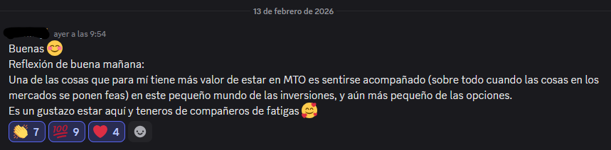 Nada como compartir victorias y derrotas en los mercados con compañeros que entienden el camino. 

No solo son cifras, son aprendizajes juntos.