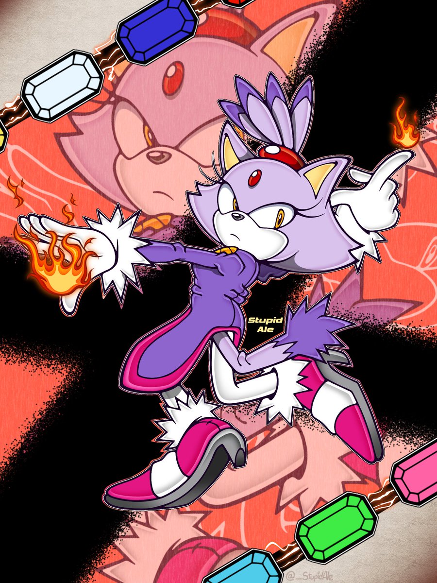 ImStupidAle's tweet image. Princess Of Flames #SonicTheHedgehog #blazethecat