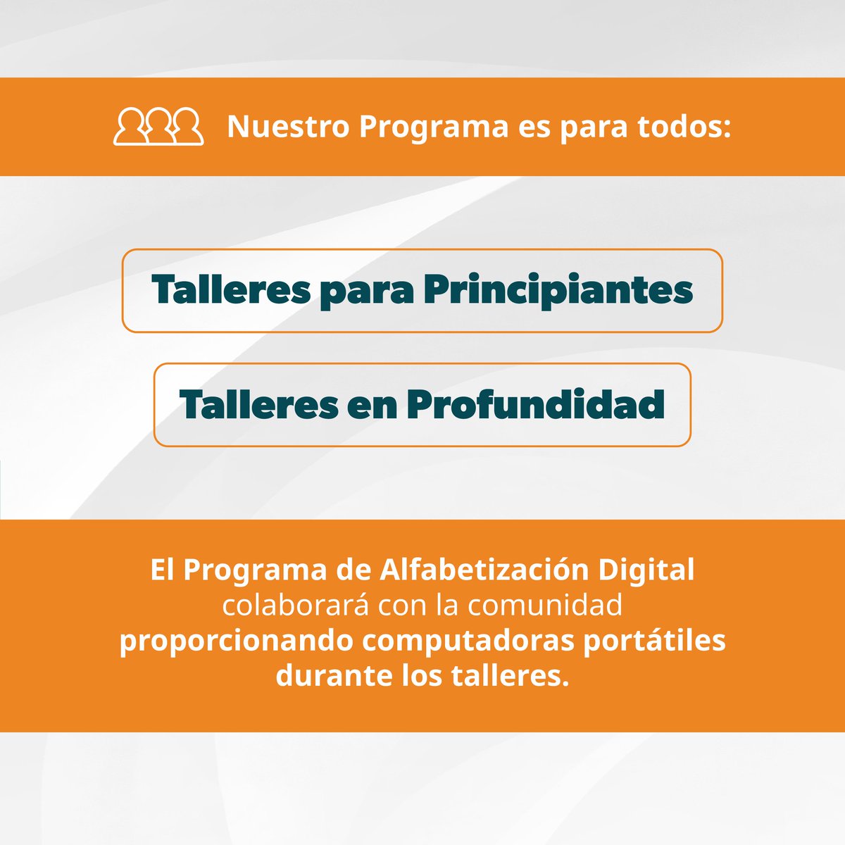 CityofLaPuente's tweet image. Nuestros Talleres Digitales son el primer paso para mejorar tus habilidades tecnológicas, conocer nuevas herramientas y descubrir juntos las novedades.

📆 Enero – Abril 2026
📝 Regístrate aquí: bit.ly/DigitalLiterac…

#LaPuente #DigitalSkills #LearningTogether #Community