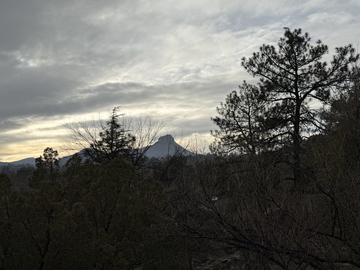 Cloudy Friday the 13th from Prescott, AZ!