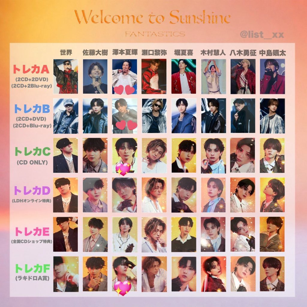 FANTASTICS ファンタ Welcome to Sunshine BEST ALBUM アルバム ずっと