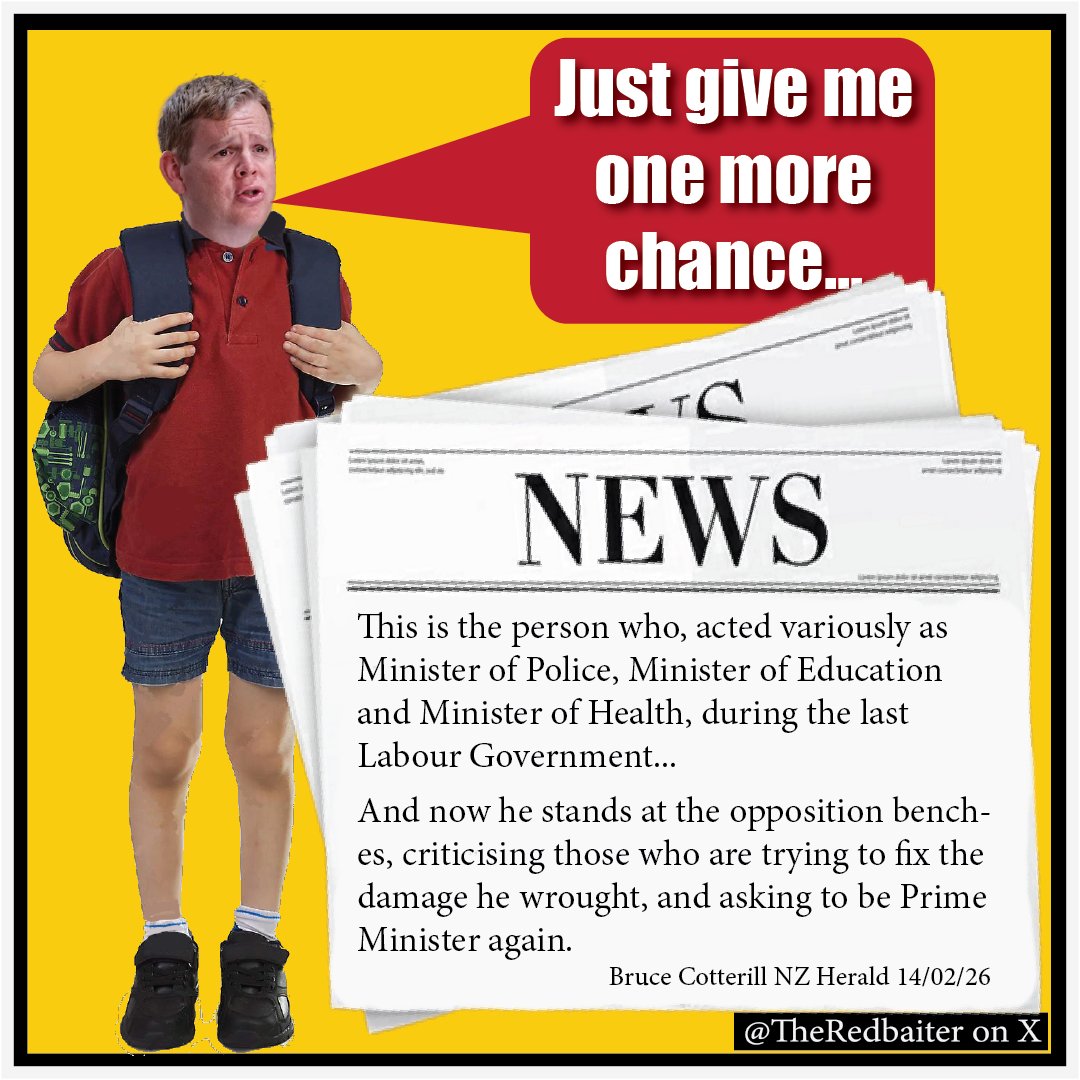 It must have hurt the NZ Herald's commie editorial staff to publish this devastating appraisal of Labour opposition leader Chris Hipkins...

"This is the person who, acted variously as Minister of Police,  Minister of Education and Minister of Health, during the last Labour