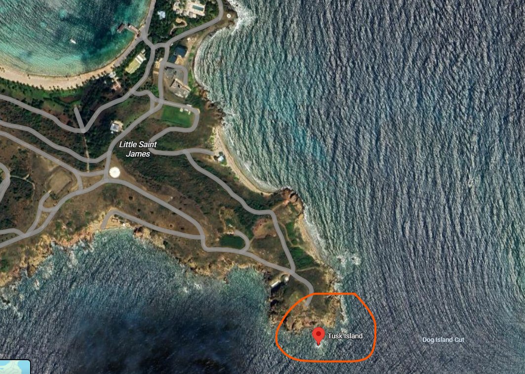 Główna posiadłość Jeffreya Epsteina leżała na Little Saint James Island. Nie uwierzą Państwo, jak się nazywa maleńka wysepka u południowego cypla tej wyspy...