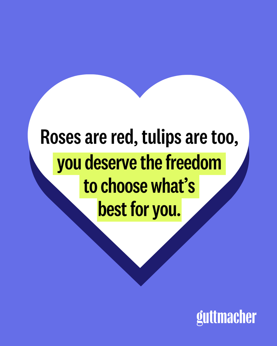 Guttmacher's tweet photo. Let’s raise our voices in support of reproductive health &amp; rights for all! 💪💖 

#HealthPolicyValentines @KFFHealthNews https://t.co/RPSj6vXfbT