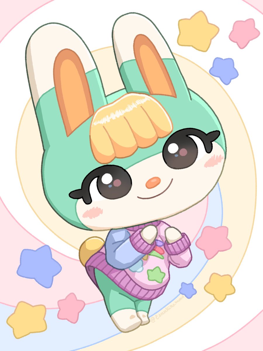 ゆめかわコーデ🐰✨
#あつ森 #ACNH