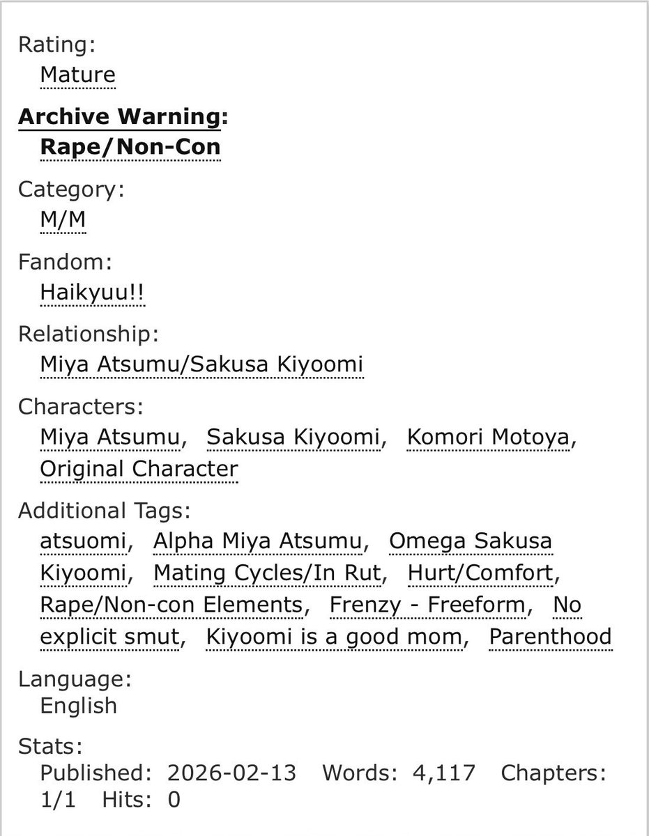 just reposted on ao3 an old fic of mine.

archiveofourown.org/works/79459771

4k words | omegaverse | atsuomi | rut struggles