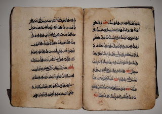Volumes of Qūran manuscripts written by Somali sheikhs around 300 years ago in Merca.