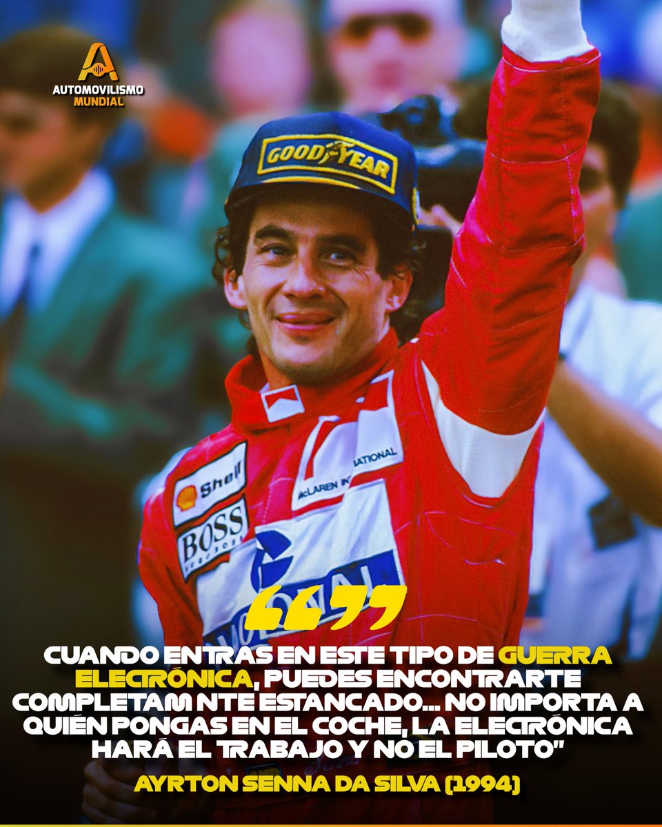 ¿Qué diría el gran Ayrton Senna da Silva de esta Fórmula E con esteroides? 🥲🇧🇷

Un piloto que en 1994 ya se quejaba del ABS, del control de tracción y de toda ayuda electrónica porque, según él, “desmerecía al piloto”… imagínate lo que pensaría de la categoría en 2026.

Madre