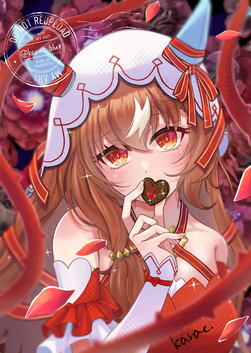 HAPPY VALENTINE💝
食べてくださいね💘
#ウマ娘　#スティルインラブ