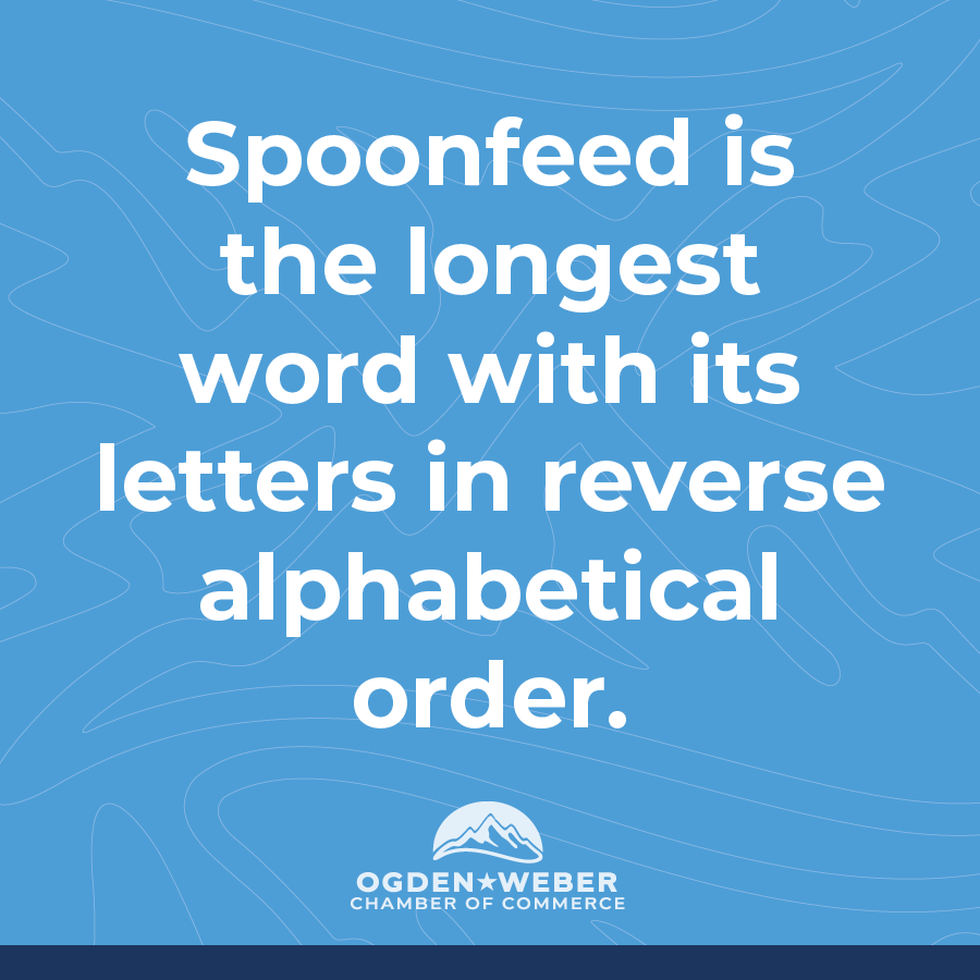 IT'S BAAAACK! Here's your totally useless information for Fun Fact Friday. You'll thank us later.

#FunFactFriday #OgdenWeberChamber #UselessFacts #Trivia #TheMoreYouKnow