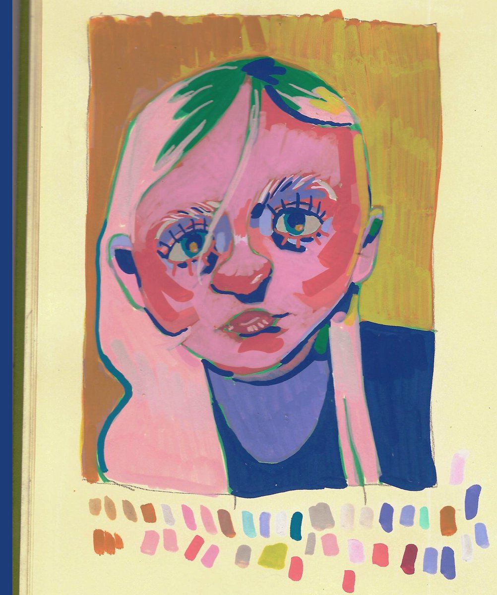 seefasters's tweet image. self portrait in acrylics