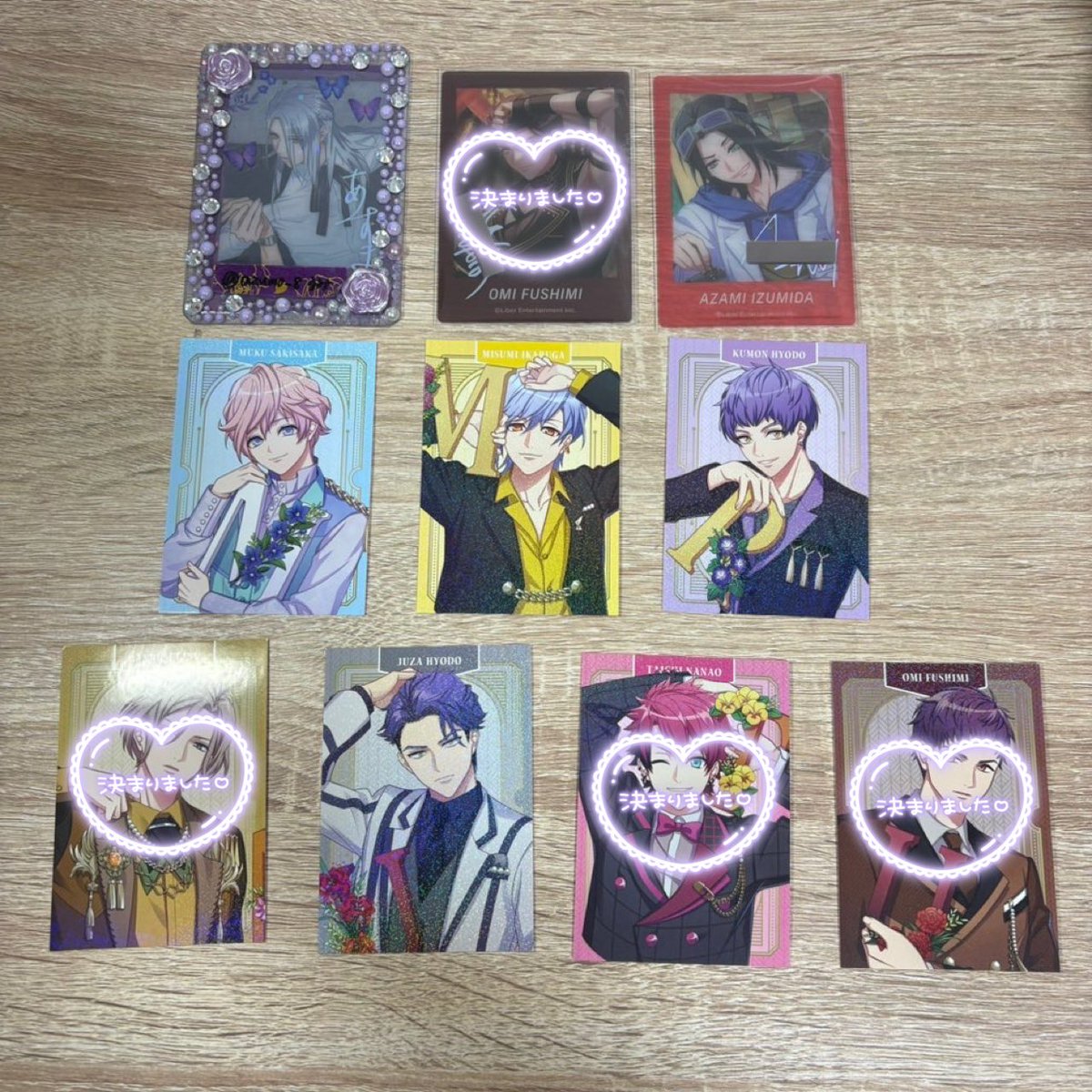 azumo__8's tweet image. 【交換】 A3! ぱしゃコレ ぱしゃこれ Vol.5 秋組&amp;amp;冬組 秋冬 N R カード 特典

【譲】
①箔押し→☆莇(前)
②ノーマル→万里(前)、十座(前)、臣(前)、☆莇(前後)、☆紬(前後)
③キラカ→椋、☆三角、九門、十座

【求】
①東(開花前&amp;gt;開花後)
②東(同数)
③東(ルキャド絵柄1&amp;gt;今弾)&amp;gt;一成1 

↓リプへ↓