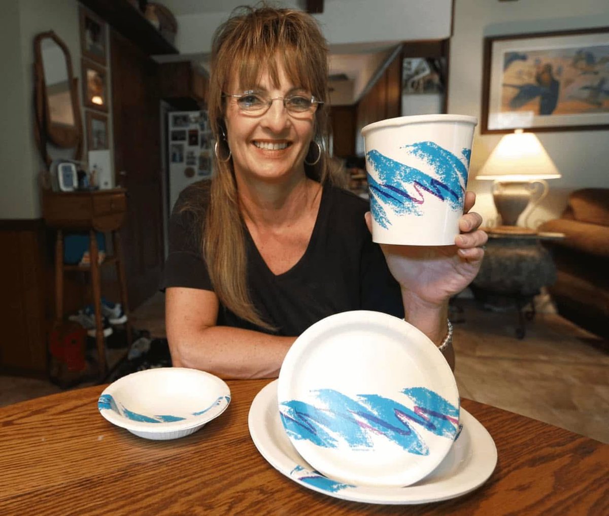 Gina Ekiss, designer of the Solo Jazz cup (circa 1990)