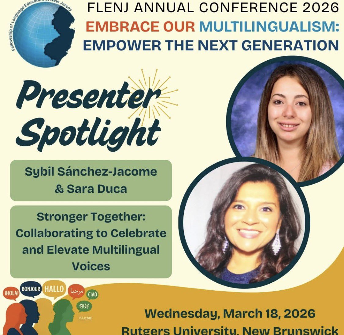 Language educators can lead school-wide celebrations of student’s linguistic identities through meaningful collaboration with families and community partners. Register here flenj.org/professional-d… <a href="/FLENJ/">FLENJ</a> <a href="/AATSPglobal/">AATSP</a> <a href="/AATSP_NJ/">AATSP-NJ</a>