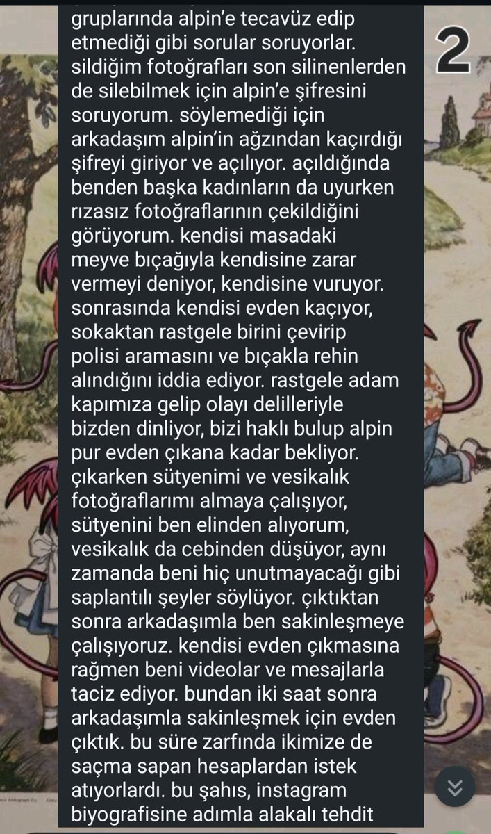 alandakikarton's tweet image. Bu bir ifşa metnidir!
İstinye Üniversitesinde okuyan Alpin Pur isimli fail hakkında. Lütfen yayın ve eğer mağdursanız lütfen sesinizi çıkartmaktan korkmayın...
İfşa metnini sırasıyla 1,2,3 diye paylaşıyorum.
Ssleri de bu tivitin altına atacağım sığmadığı için.
