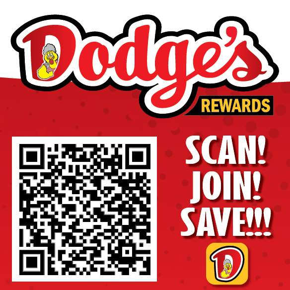 Love chicken? Love rewards? Same.
Scan the QR code, join Dodge’s Rewards, and start saving on your favorites!

#dodges #DodgesChicken #dodgesrewards