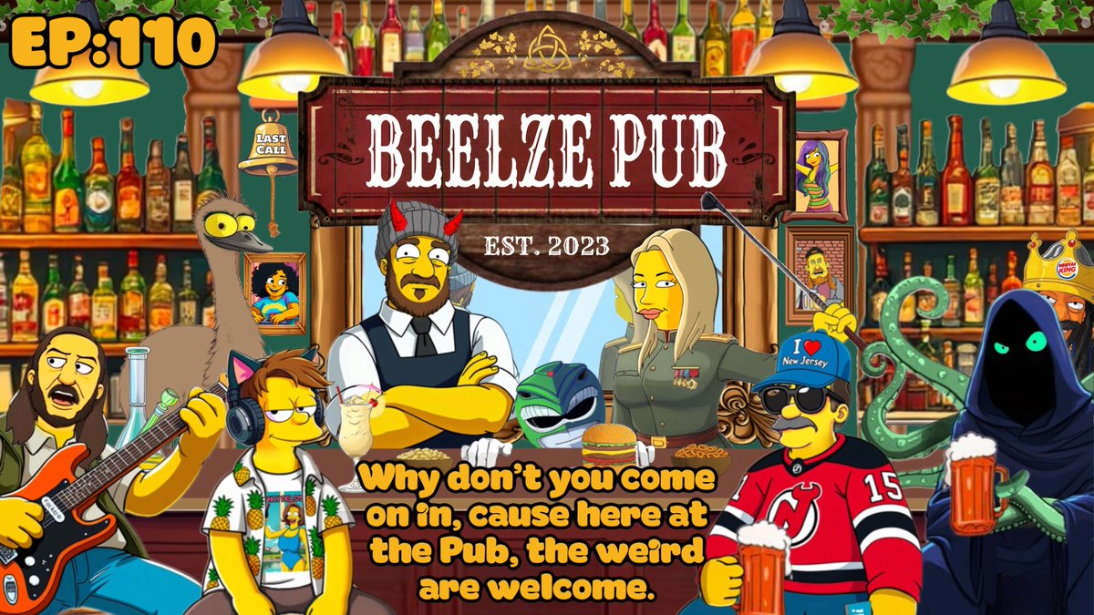 🍺I had a wild idea to get the Pub repainted from dark red to a slightly darker red. I know, I went renegade. Next, I was thinking of changing the font on the napkins. Just call me a rebel. So stop by BeelzePub tonight at 11pm PST. With our guests <a href="/artbykenzo/">Kenzo Uk</a> <a href="/__WZL_/">Weazel</a>