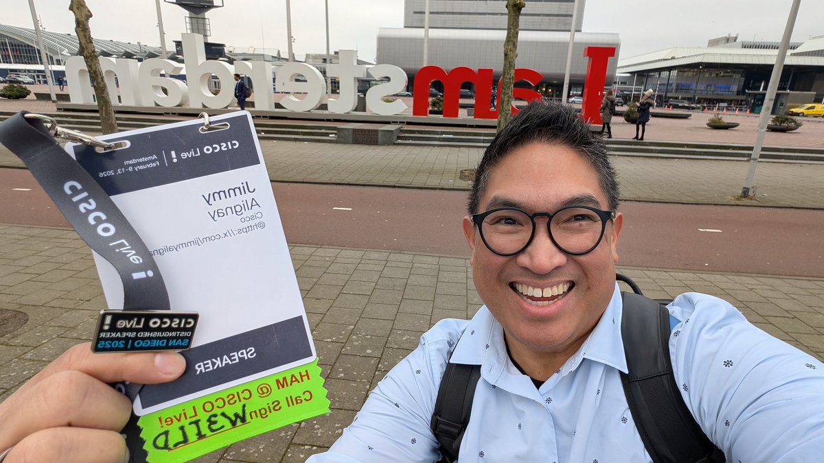 jimmyalignay's tweet photo. Thank you #amsterdam &amp; @ciscoliveemea it has been an incredible week connecting People, Tech, &amp; Knowledge Sharing ❤️ #iamsterdam #cisco #SystemsEngineer https://t.co/9TiXqcKE54