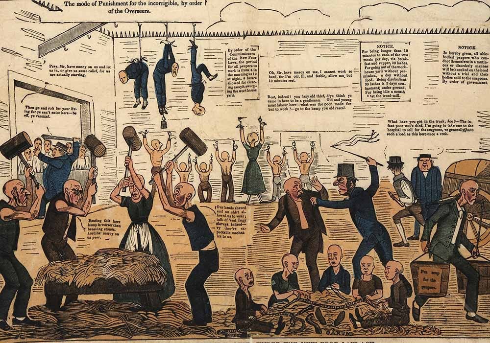 For Marx the proletariat was a new class, different from "the poor", since its poverty derived from its conditions of work. It's a contradiction of capitalism: "The workers become all the poorer the more wealth they produce, the more their production increases in power and size".